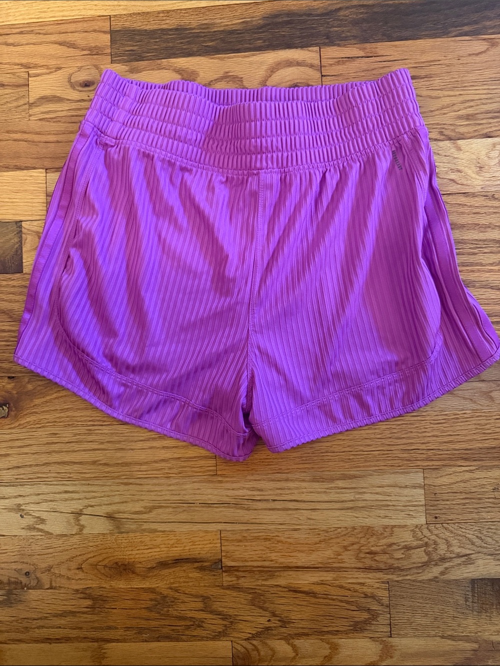 adidas Ribbed Athletic Shorts in Bright Magenta/purple - Picture 5 of 5